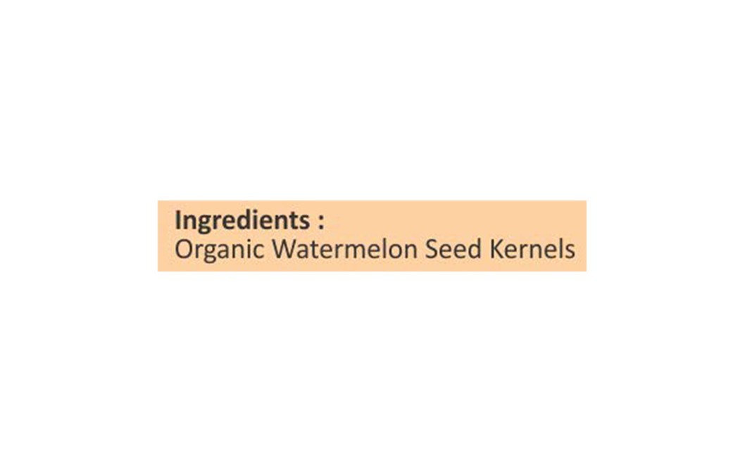 Orgrain India Organic Watermelon Seeds    Glass Jar  280 grams